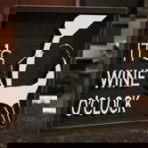 Pusculita, GAD039, 22x22x6 cm, Lemn, Maro/Alb