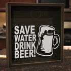 Pusculita, GAD044, 22x22x6 cm, Lemn, Maro/Alb