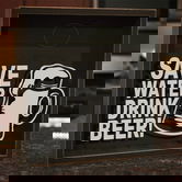 Pusculita, GAD044, 22x22x6 cm, Lemn, Maro/Alb