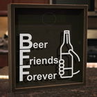 Pusculita, GAD052, 22x22x6 cm, Lemn, Maro/Alb