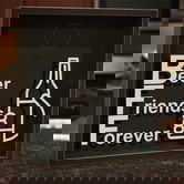 Pusculita, GAD052, 22x22x6 cm, Lemn, Maro/Alb