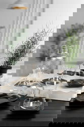 Set pahare pentru ceai, Hermia, 275KRM1646, Dishwasher - safe up to 50 °C / Microwave - not safe, Negru/Transparent