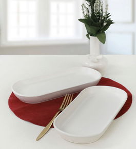 Set platouri servire, Hermia, 275KRM1423, Dishwasher - safe up to 60 °C / Microwave - safe, Multicolor