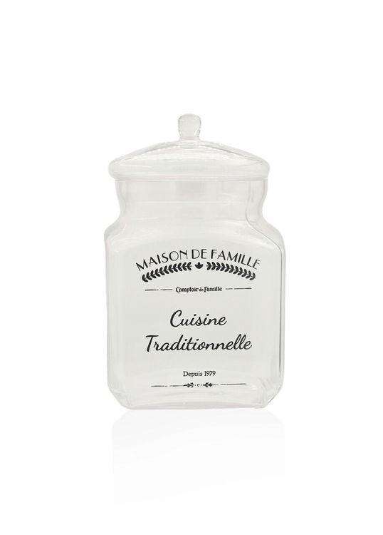 Cutie depozitare, Hermia, 280TMA1873, Mașină de spălat vase - potrivită / Cuptor cu microunde - nesigură, Transparent/Negru