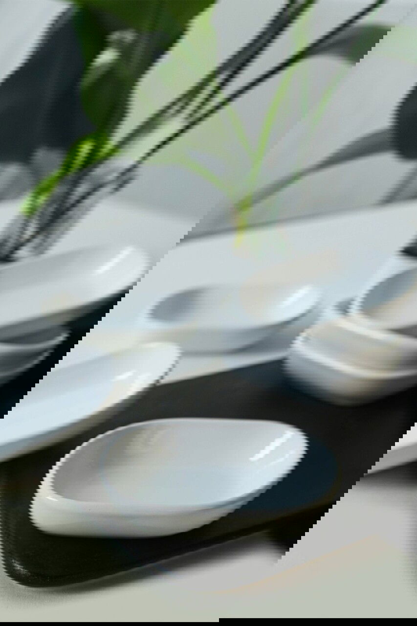 Set boluri pentru aperitive, Keramika, 275KRM2134, Ceramica , Nu absoarbe apa, Alb