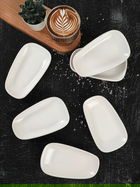 Set boluri pentru aperitive, Keramika, 275KRM1766, Ceramica , Nu absoarbe apa, Alb