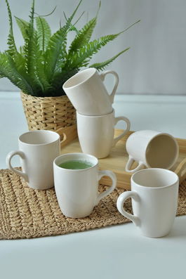 Set cani, Keramika, 275KRM2199, Ceramica , Nu absoarbe apa, Crem