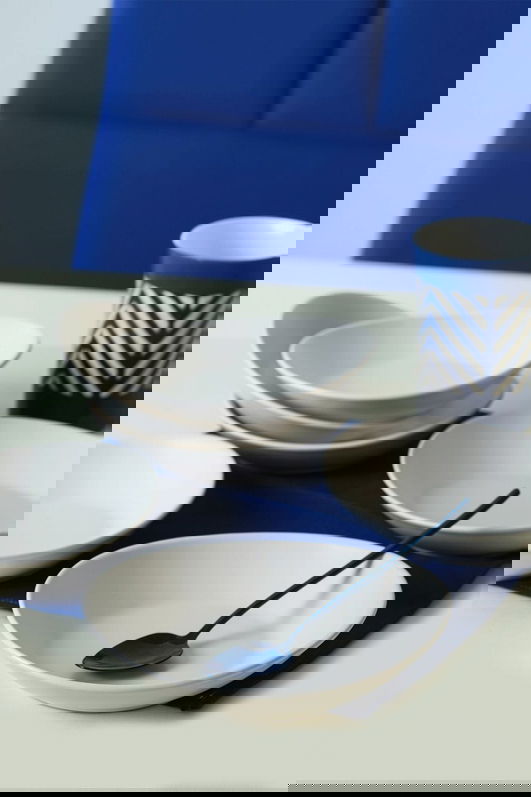 Set farfurii, Keramika, 275KRM2166, Ceramica , Nu absoarbe apa, Alb mat