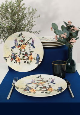 Set platouri servire, Keramika, 275KRM1846, Ceramica , Nu absoarbe apa, Multicolor