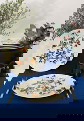 Set platouri servire, Keramika, 275KRM1846, Ceramica , Nu absoarbe apa, Multicolor