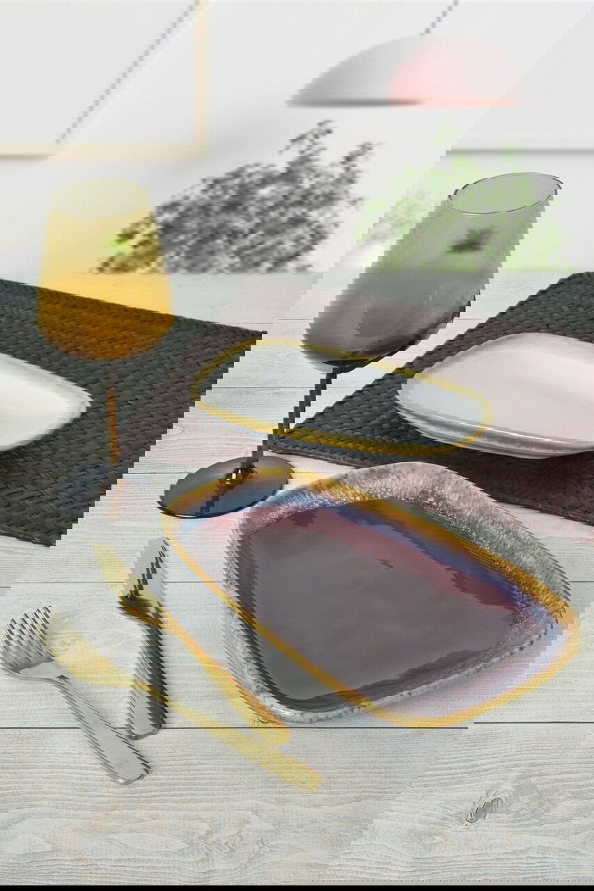 Set platouri servire, Keramika, 275KRM2229, Ceramica , Nu absoarbe apa, Multicolor