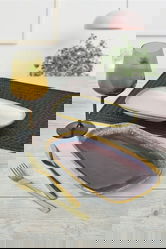 Set platouri servire, Keramika, 275KRM2229, Ceramica , Nu absoarbe apa, Multicolor