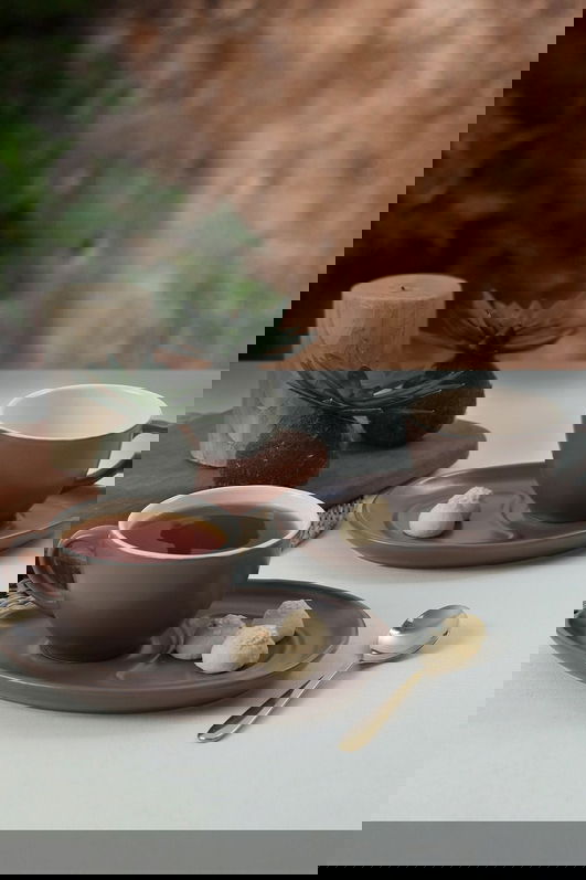 Set cesti de cafea, Keramika, 275KRM1945, Ceramica , Nu absoarbe apa, Grej