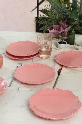 Set farfurii, Keramika, 275KRM1817, Ceramica , 21 cm, 6 piese, Multicolor