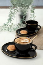 Set pentru ceai, Keramika, 275KRM1794, Ceramica , Dimensiune ceașcă de ceai: 9 cm / 215 cc (2 bucăți), Multicolor