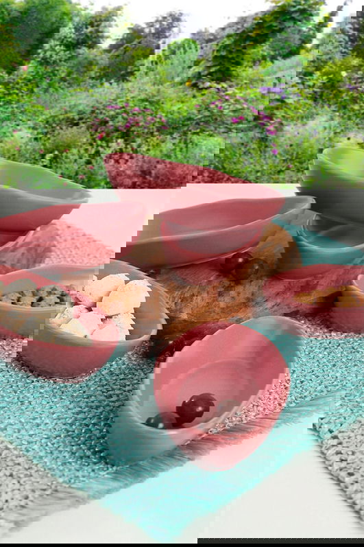 Set boluri pentru aperitive, Keramika, 275KRM1755, Ceramica , 14 cm, 6 piese, Roz prafuit