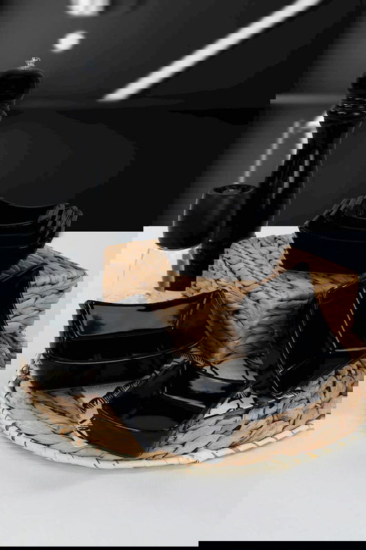 Set boluri pentru sos, Keramika, 275KRM1172, Ceramica , Dimensiune: 12 x 4,7 cm / 325 cc (2 bucăți), Negru