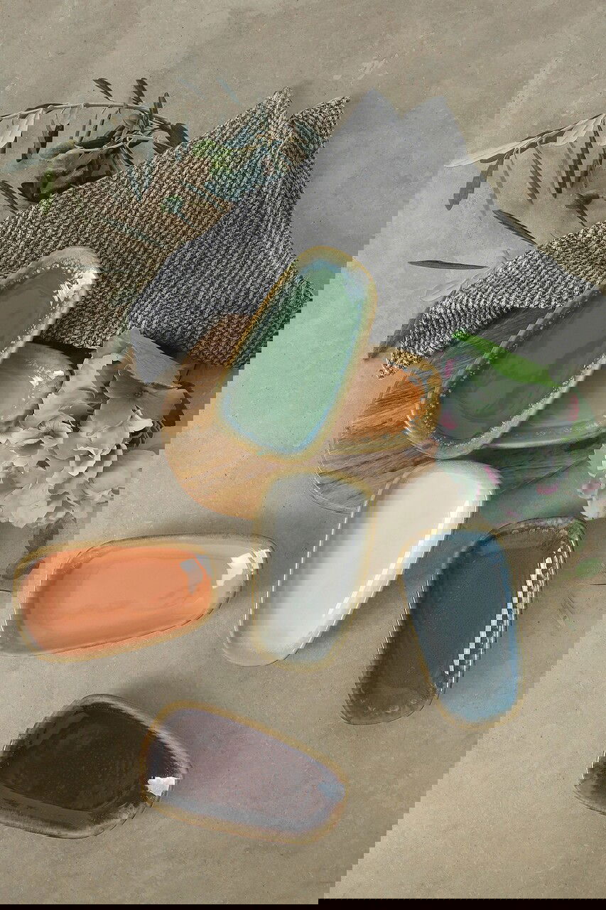 Set platouri servire, Keramika, 275KRM2226, Ceramica , Nu absoarbe apa, Multicolor