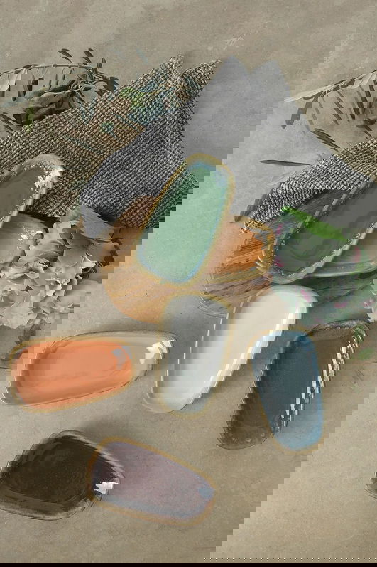 Set platouri servire, Keramika, 275KRM2226, Ceramica , Nu absoarbe apa, Multicolor