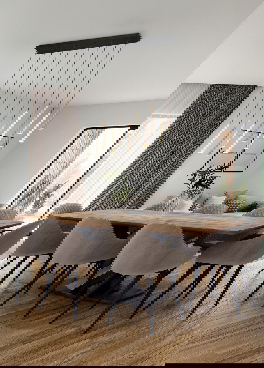 Lustra Fiato, TRIO, 115x15x150 cm, 3W, 11x SMD, metal, multicolor