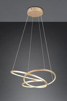 Lustra Darvin, TRIO, 64x49x150 cm, 34W, 1x SMD, metal, auriu