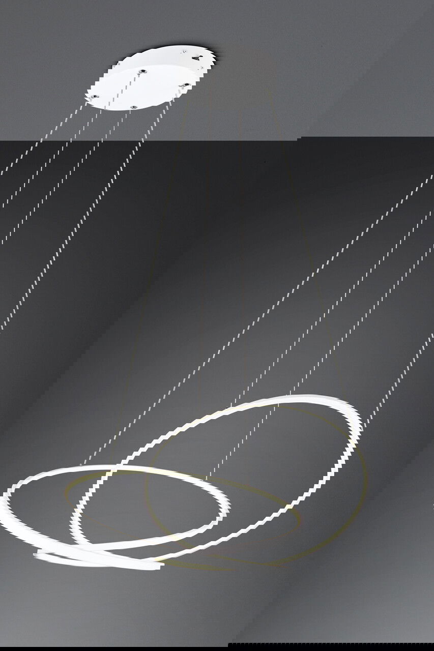 Lustra Darvin, TRIO, 84x66x150 cm, 52W, 1x SMD, metal, alb mat