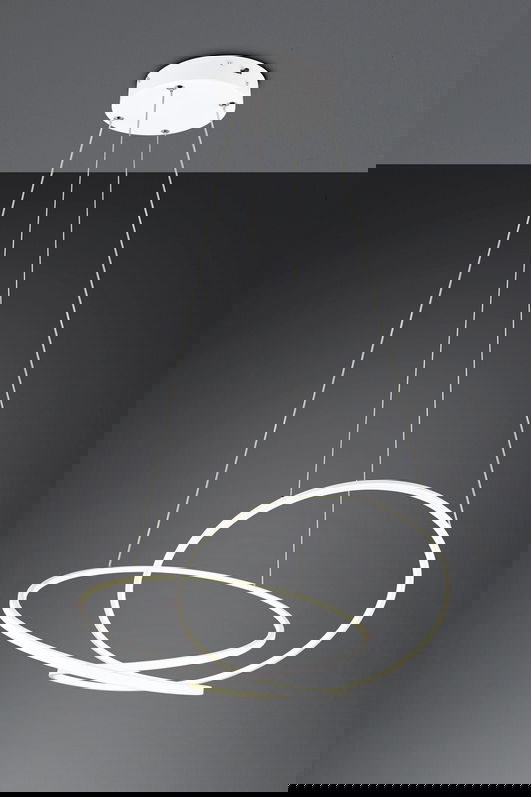 Lustra Darvin, TRIO, 84x66x150 cm, 52W, 1x SMD, metal, alb mat