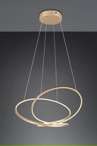 Lustra Darvin, TRIO, 84x66x150 cm, 52W, 1x SMD, metal, auriu