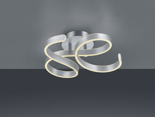 Plafoniera Francis, TRIO, 54x52x19.5 cm, 40W, 1x SMD, metal, argintiu lucios