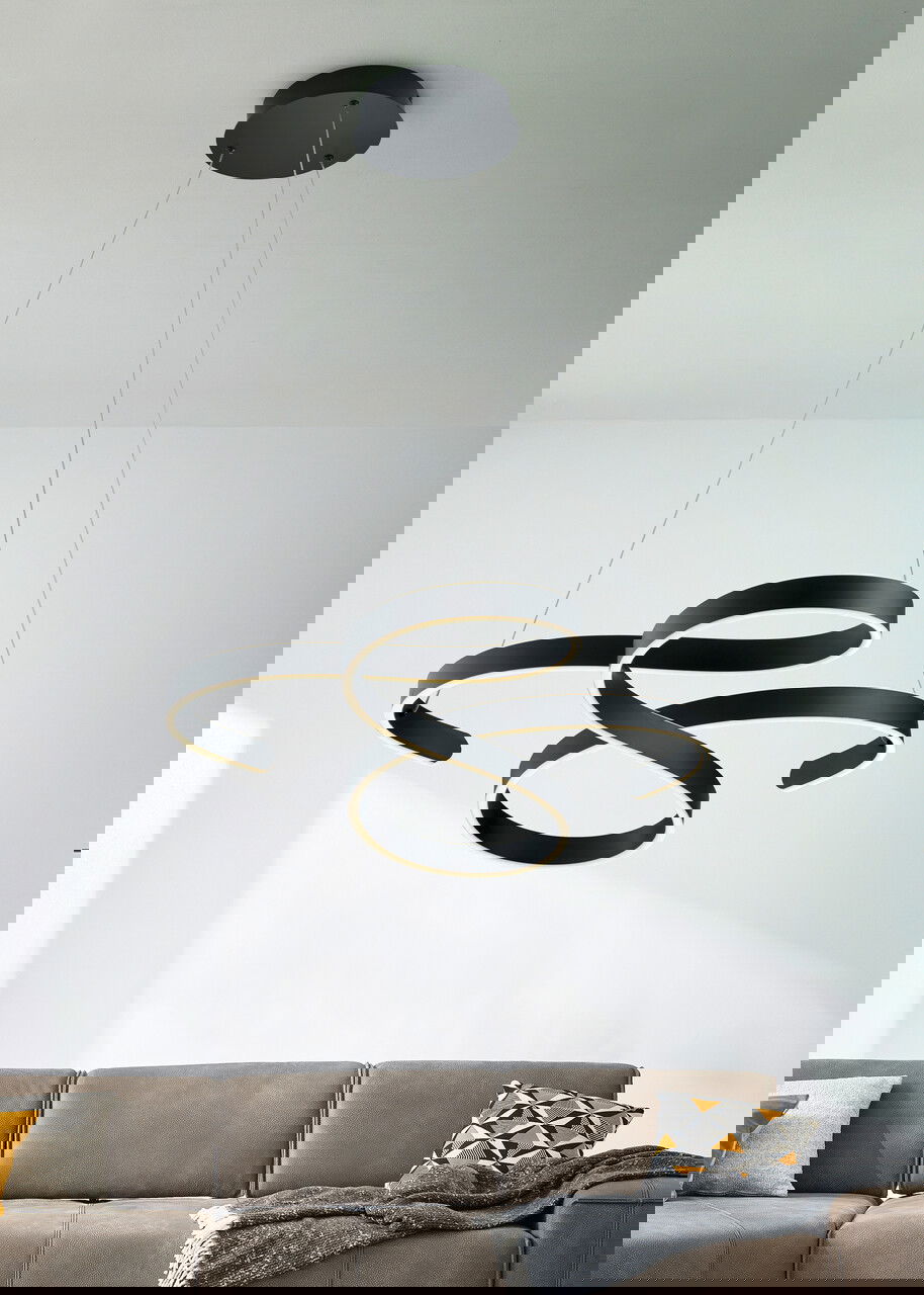 Lustra Francis, TRIO, 72x68x150 cm, 48W, 1x SMD, metal, antracit