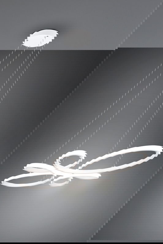 Lustra Fly, TRIO, 83x45.5x150 cm, 32W, 1x SMD, metal, alb mat