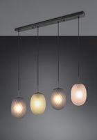 Lustra Facette, TRIO, 117x17.5x150 cm, 25W, 4x E27, metal, multicolor