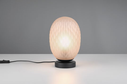 Lampa de masa Facette, TRIO, 17.5x28.5 cm, 25W, 1x E27, metal, chihlimbar