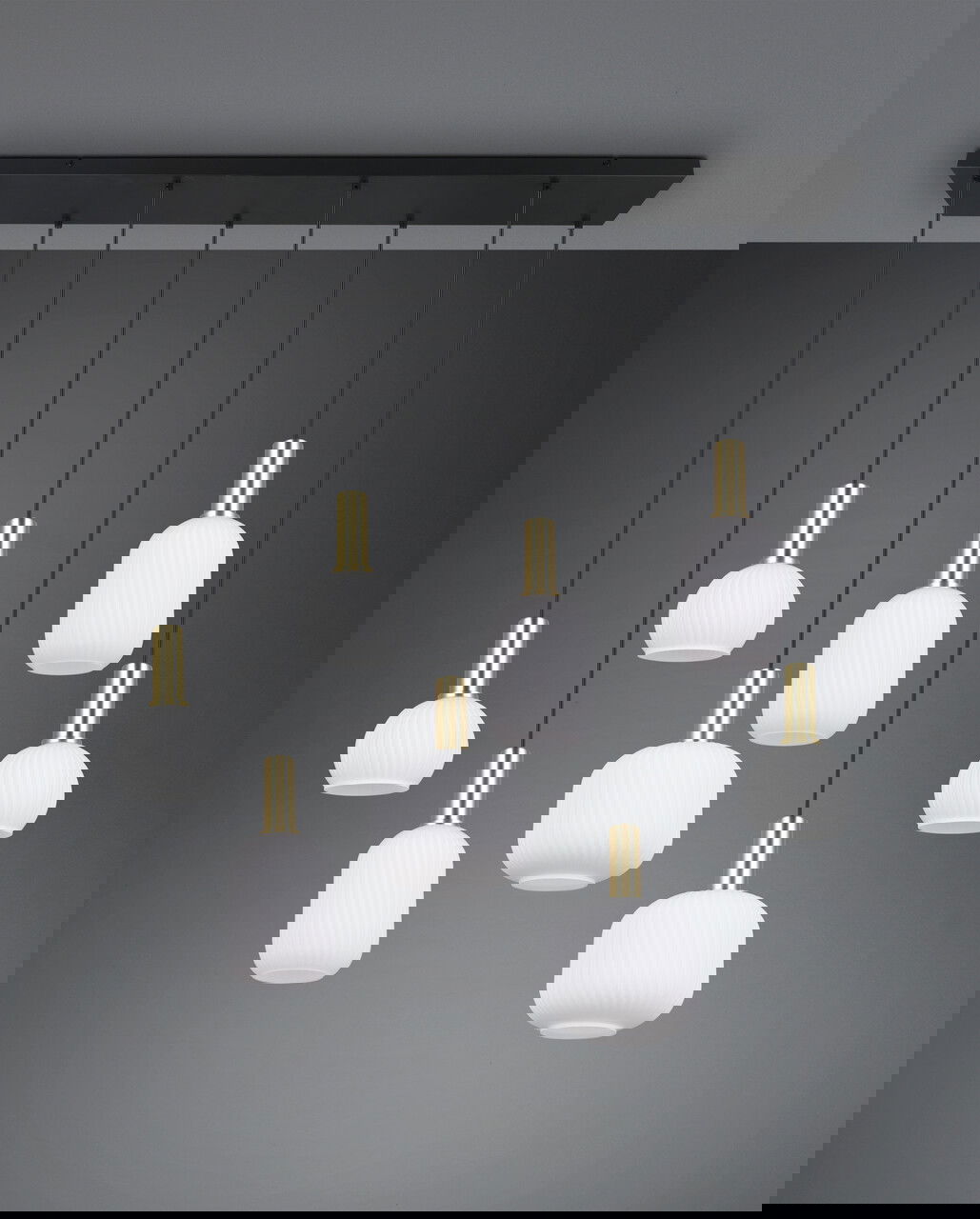 Lustra Diva, TRIO, 115x20x150 cm, 10W, 8x E27, metal, multicolor