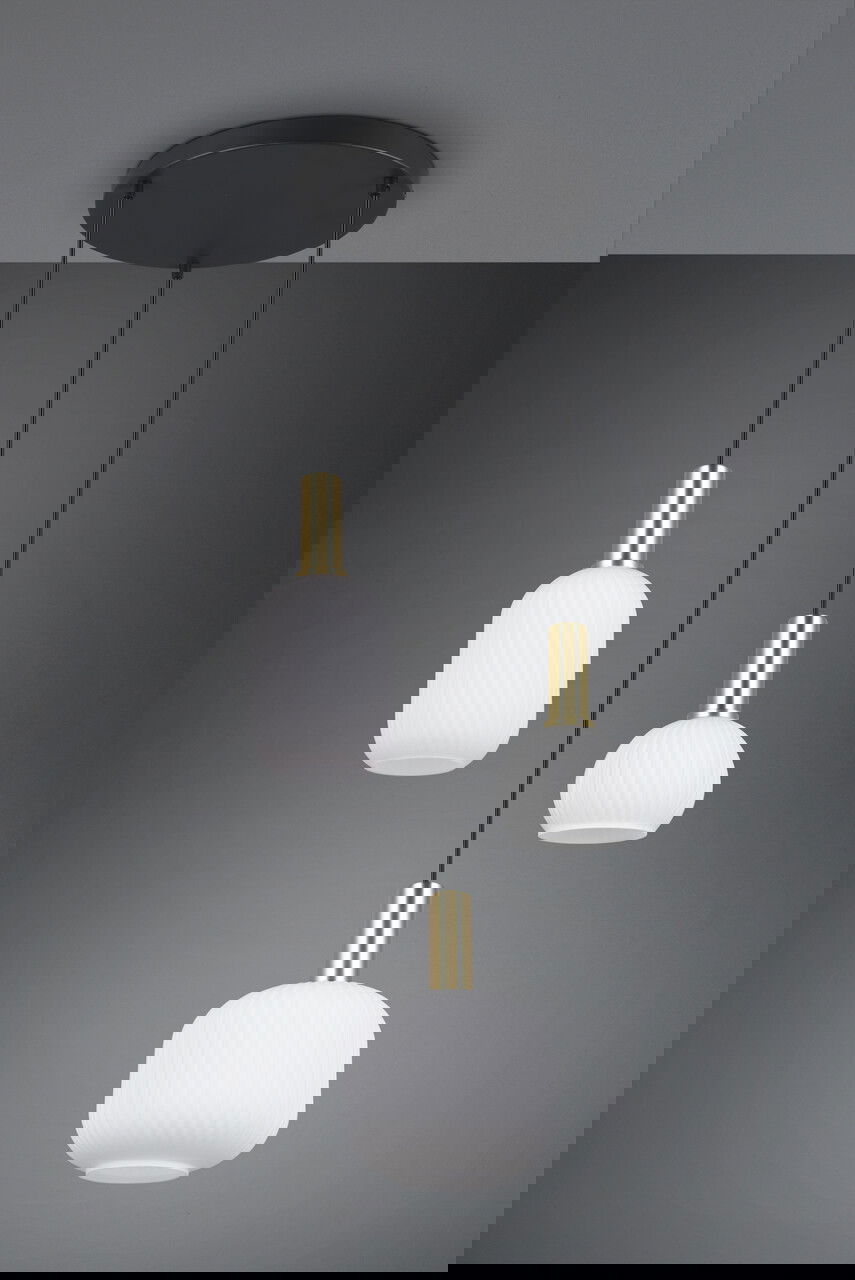 Lustra Diva, TRIO, 38.5x30x150 cm, 10W, 3x E27, metal, multicolor