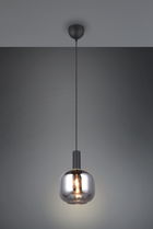 Lustra Diva, TRIO, 20x150 cm, 10W, 1x E27, metal, negru mat/argintiu