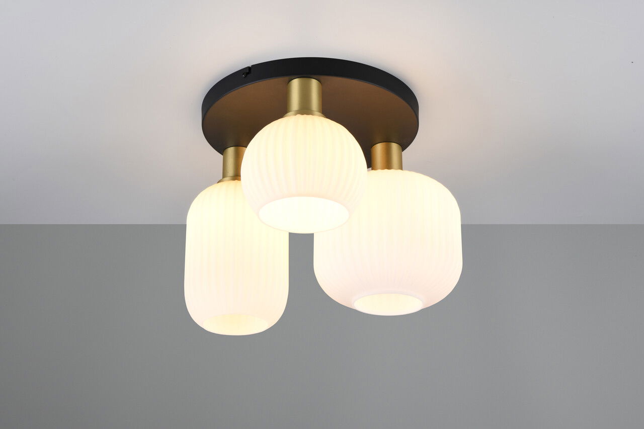 Plafoniera Diva, TRIO, 39x28.5 cm, 10W, 3x E27, metal, multicolor