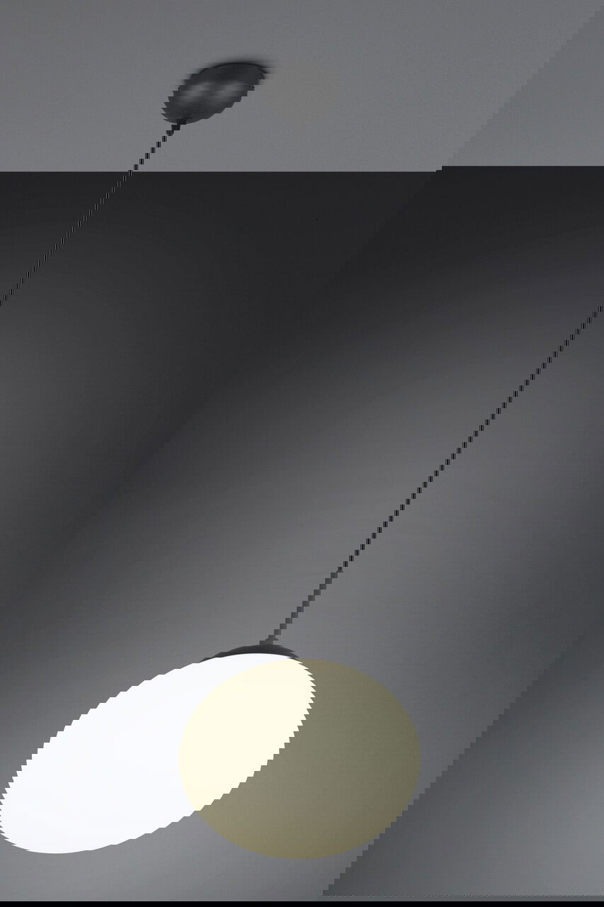 Lustra Fomento, TRIO, 30x150 cm, 15W, 1x E27, metal, negru mat/alb