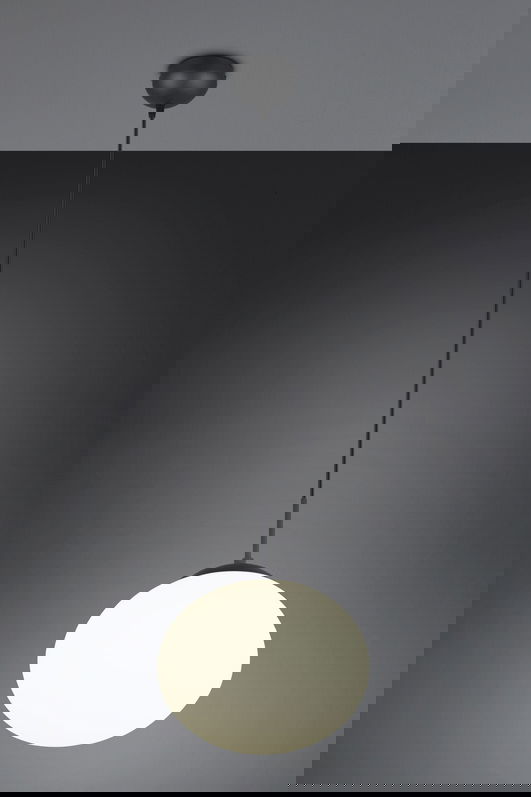 Lustra Fomento, TRIO, 30x150 cm, 15W, 1x E27, metal, negru mat/alb