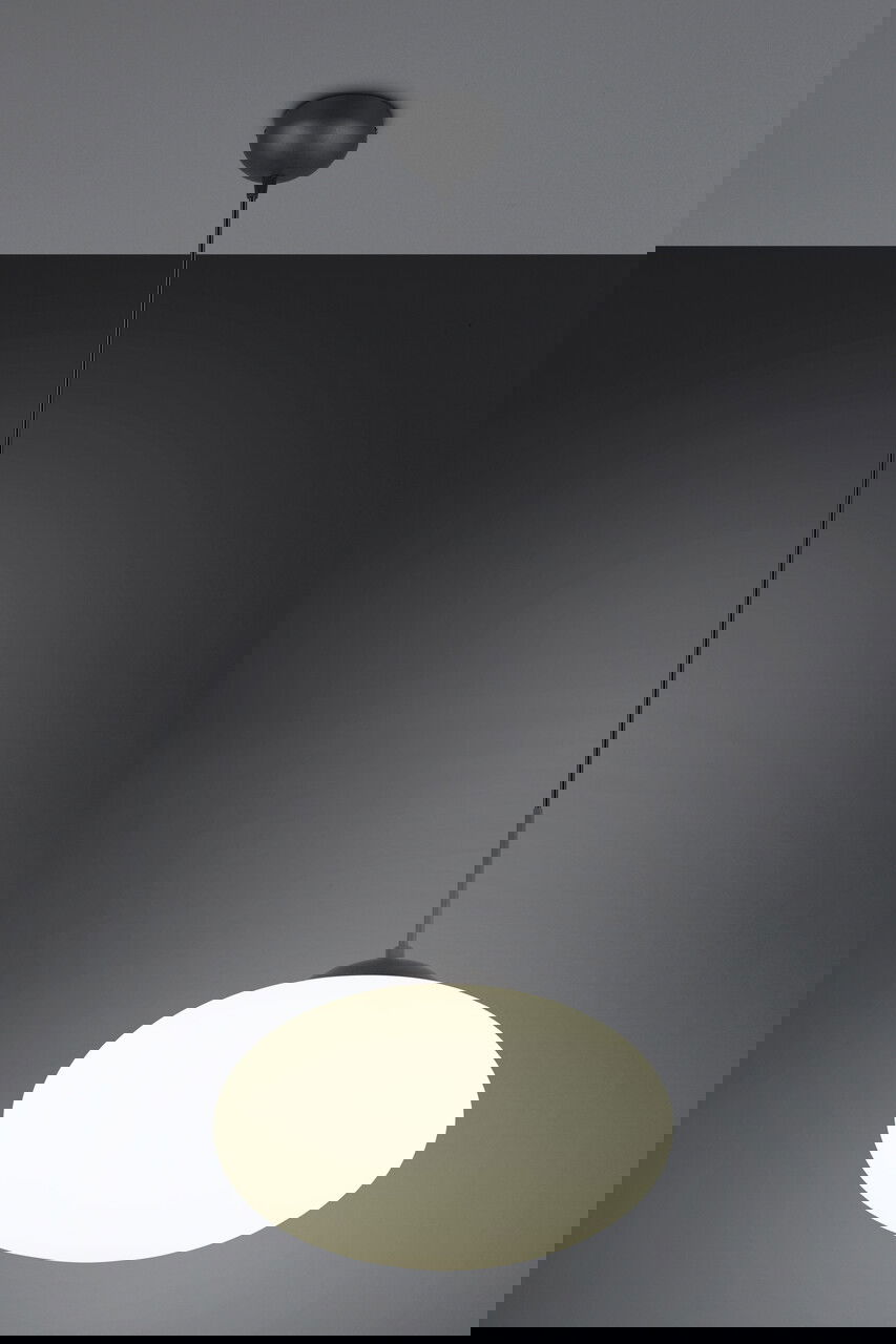 Lustra Fomento, TRIO, 40x150 cm, 15W, 1x E27, metal, negru mat/alb