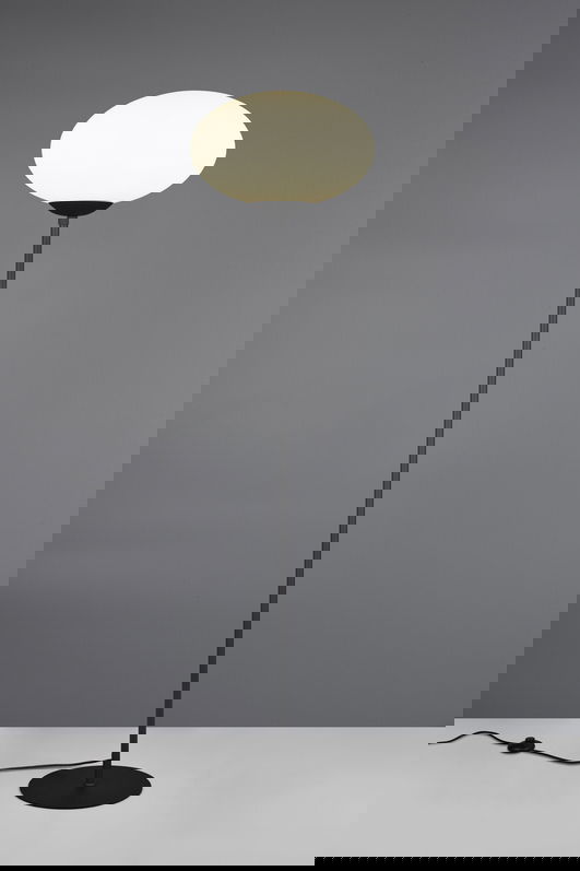 Lampadar Fomento, TRIO, 40x150 cm, 15W, 1x E27, metal, negru mat/alb