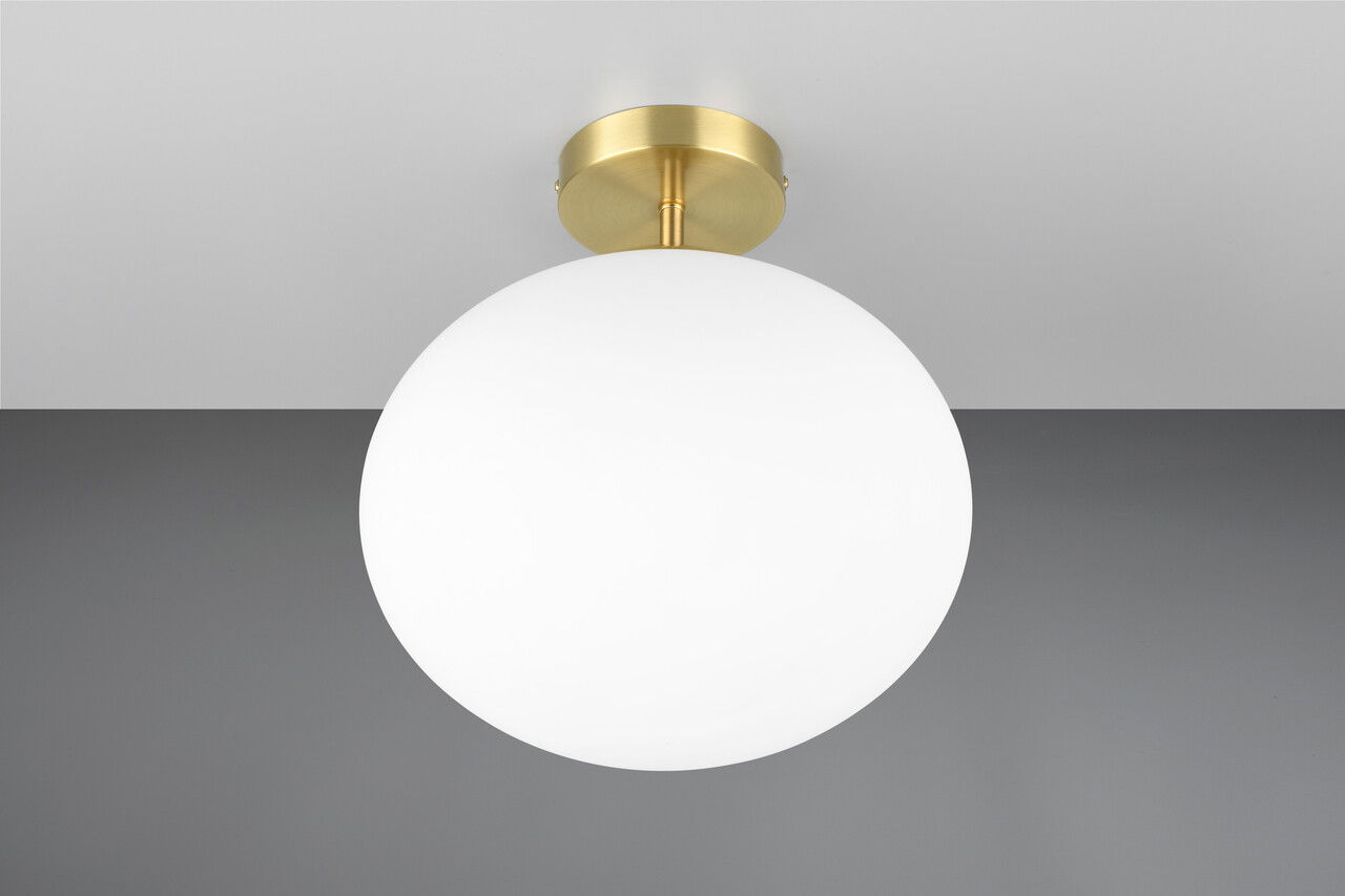 Plafoniera Fomento, TRIO, 30x33 cm, 15W, 1x E27, metal, bronz mat/alb