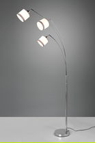 Lampadar Davos, RL, 12x185 cm, 28W, 3x E14, metal, gri/alb