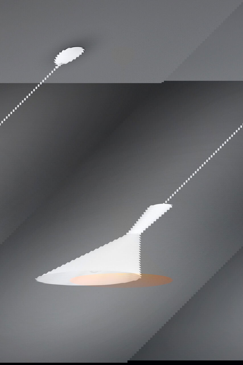 Lustra Enzo, RL, 35x150 cm, 28W, 1x E27, metal, alb mat