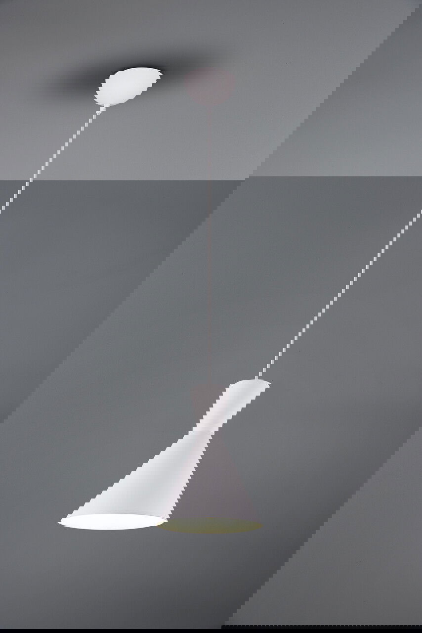 Lustra Enzo, RL, 20x150 cm, 28W, 1x E27, metal, alb mat