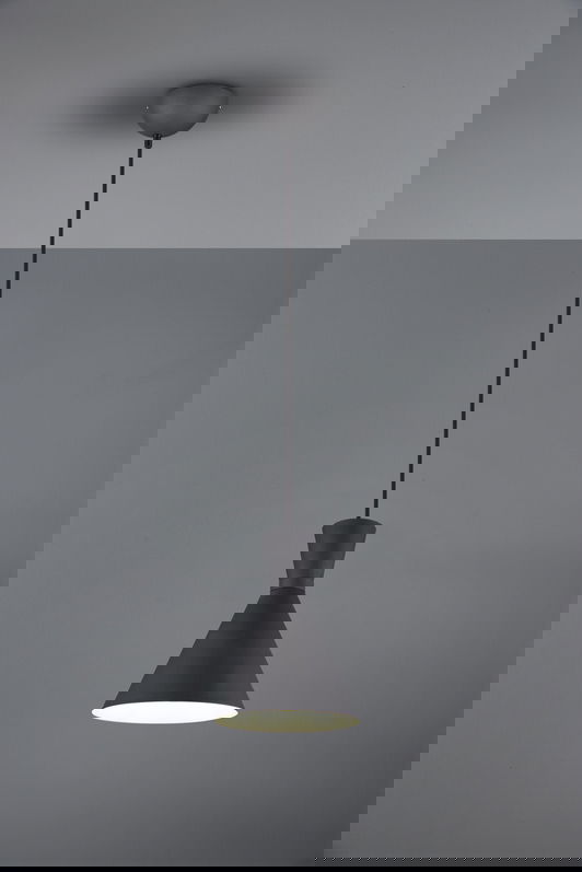 Lustra Enzo, RL, 20x150 cm, 28W, 1x E27, metal, negru mat