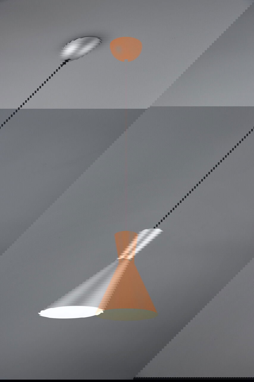 Lustra Enzo, RL, 20x150 cm, 28W, 1x E27, metal, maro