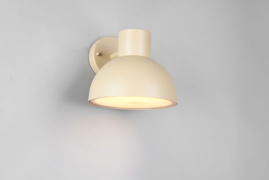 Aplica de perete pentru exterior Elbe, TRIO, 20x18.5 cm, 10W, 1x E27, aluminiu, bej