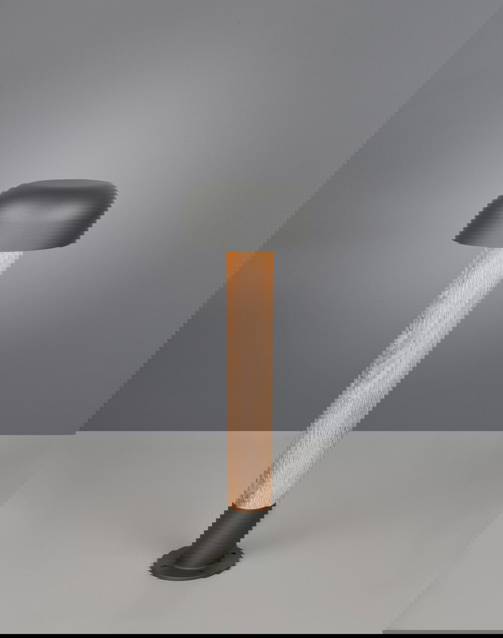 Lampadar de exterior Fraser, TRIO, 19x54 cm, 10W, 1x E27, aluminiu, gri/natur