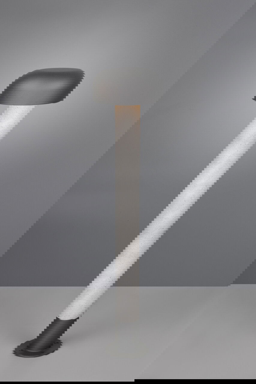 Lampadar de exterior Fraser, TRIO, 19x84.5 cm, 10W, 1x E27, aluminiu, gri